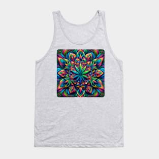 Psychedelic Cannabis Mandala Tank Top